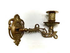 Vintage Wandkerzenhalter Klavierleuchter Barockstil 16cm Messing 380g Neuwertig!