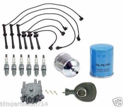 Kit Completo De Puesta A Punto Para Datsun/Nissan Maxima 280ZX 810 - Incluye Bujías NGK, Cables, Tapa, Rotor Y Filtros