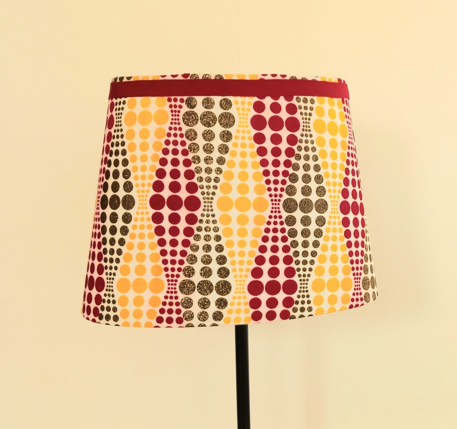 Abat-jour Wax fait main de haute qualité esprit Seventies authentique pour pied E27