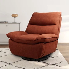 FlexiSpot Manual Swivel Recliner Chair Oversize Glider Rocking Chair Sofa Home