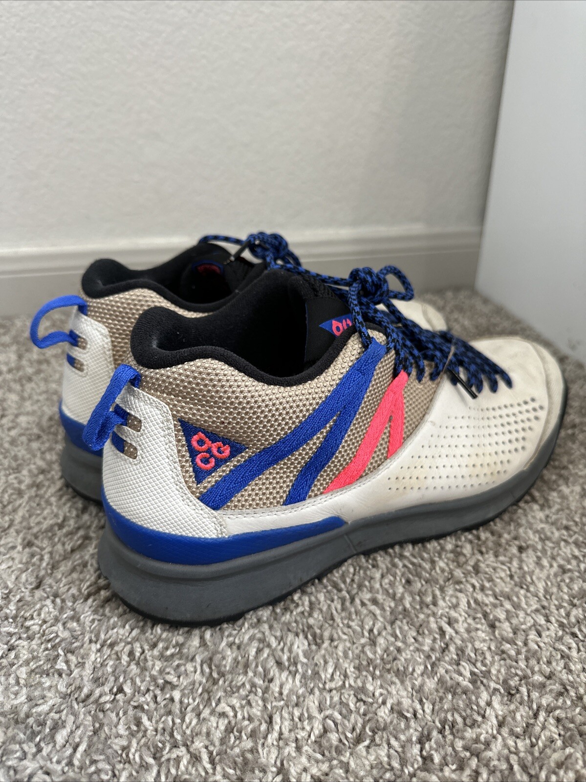 Nike Okwahn 2 II ACG Sail Racer Blue Pink 2018 Mens Size 11 Shoes #525367-100 image 4