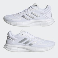 Adidas Duramo SL 2.0 White Silver Metallic Size 8 Womens Shoes