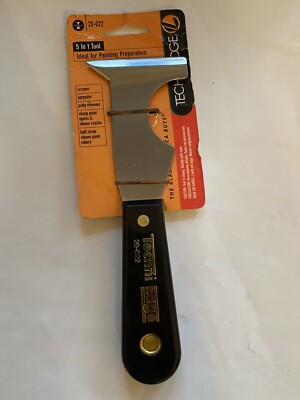 Techni Edge 20-022 BLACK & SILVER  5-IN-1 PAINTERS TOOL