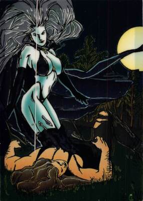 Lady Death - Evil Ernie - Chromium Card Jensen Wizard Chaos Comics