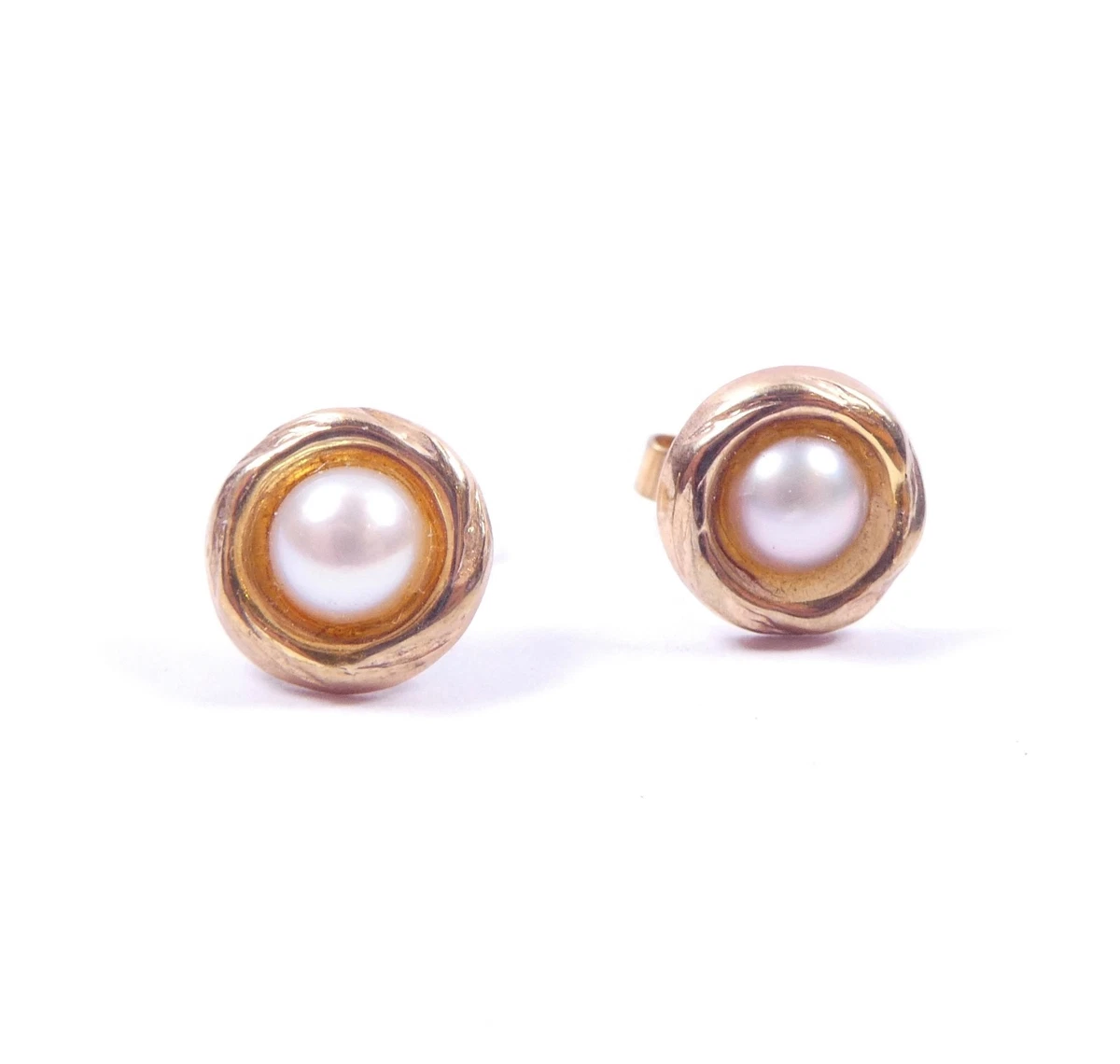 9 carat deals gold pearl earrings