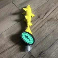 Dogfish Head Beer Tap Handle Knob Keg Bar Top Kegerator Brewing Shark Yellow
