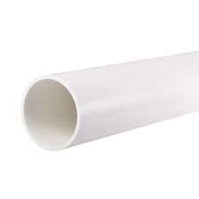 PVC Rigid Round Pipe 67.8mm ID 75mm OD 0.35m White High Impact