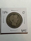 1892-O 50C Barber Silver Half Dollar G/VG Key Date Low Mintage