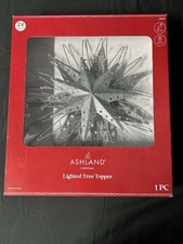 NIB Ashland Christmas Lighted Tree Top 24 Warm Lights 8 Function Remote Control