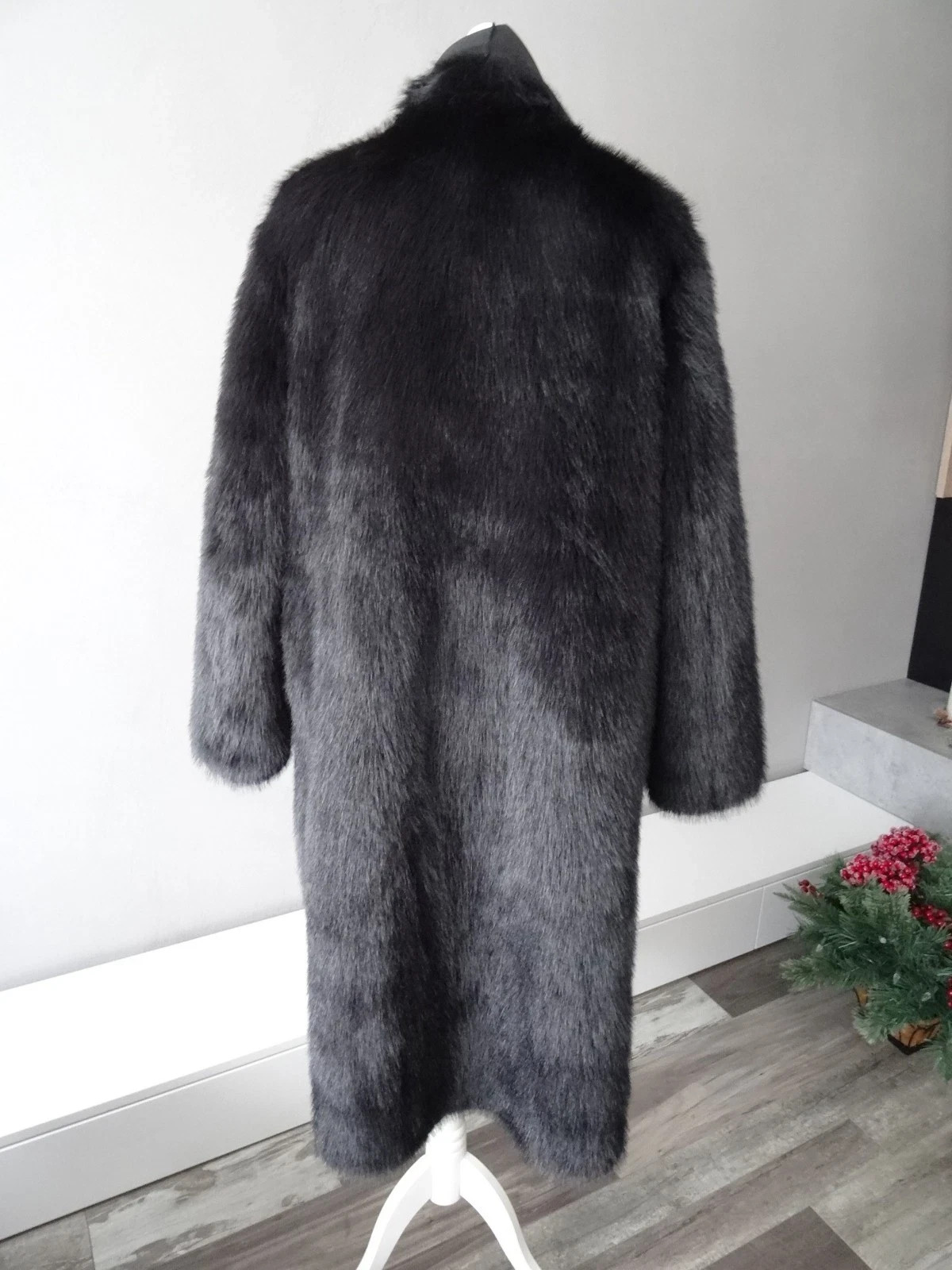 Zara Reversible Double Faced Faux Fur Coat SIZE M Ref 6318/278/800 thumbnail 19
