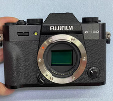 Black Fujifilm XT3 body with Flash  Battery tested English Language-95 NEW