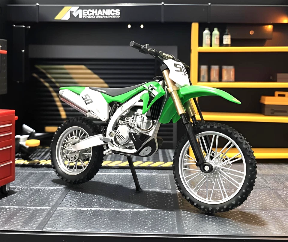 1:12 Kawasaki KX450 Diecast Motorcycle Model Alloy Dirt Bike Off-Road Toy Gift - Image 2 of 4