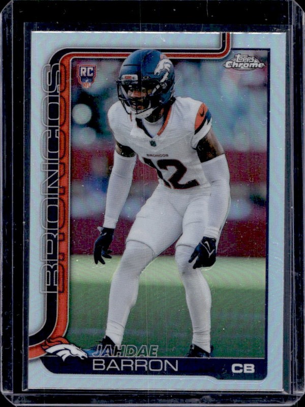 2025 Topps Chrome Jahdae Barron RC Refractor #359 Broncos Rookie