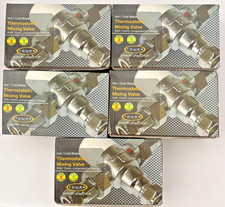 JOB LOT - 5 x Tower 15 mm TMV Thermostatic Mixing Valve Anti‑Scald WRAS Approved