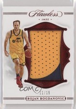 2019-20 Panini Flawless Patch Ruby /15 Bojan Bogdanovic #P-BOB Patch 3d3