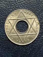 ** BRITISH WEST AFRICA  1919.H (GEORGE V) 1/10 PENNY ....912 K . MINTED **