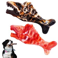 2 Pack Tough Dog Toys for Aggressive Chewers Beef Flavored