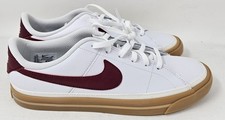 Nike Court Legacy White /Team Red/Gum Shoes DA5380-132 Size 6.5Y EUC No Box