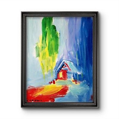 Aleph Original Art 14x11 Abstract Expressionist Original Painting Canvas