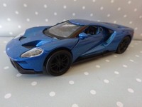 Ford Gt Blau Modelauto Sportwagen Ca.12Cm *Neu* 1/34-39