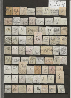 TIMBRES ALLEMAGNE : LOT DE PERFORATIONS DIFFERENTES (PERFINS) de 1 RS 25 à 1 S 5