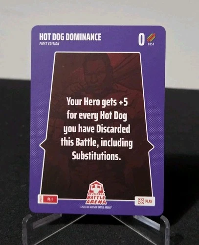 2025 Bo Jackson Battle Arena Play Card Hot Dog Dominance PL-1 SSP