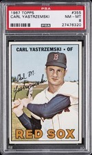 1967 TOPPS #355 CARL YASTRZEMSKI PSA 8