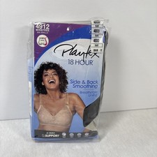 Playtex 18 Hour Bra Black 40DD 617914717889