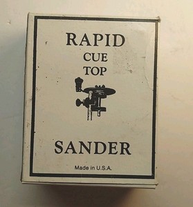Vintage Cue Tip Sander Rapid Repair Kit Polishing Billiard Pool By Tweeter USA