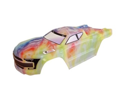KMM Karosserie unbreakable Neon mit Aufkleber für ARRMA Kraton 4S KMM001014NE 