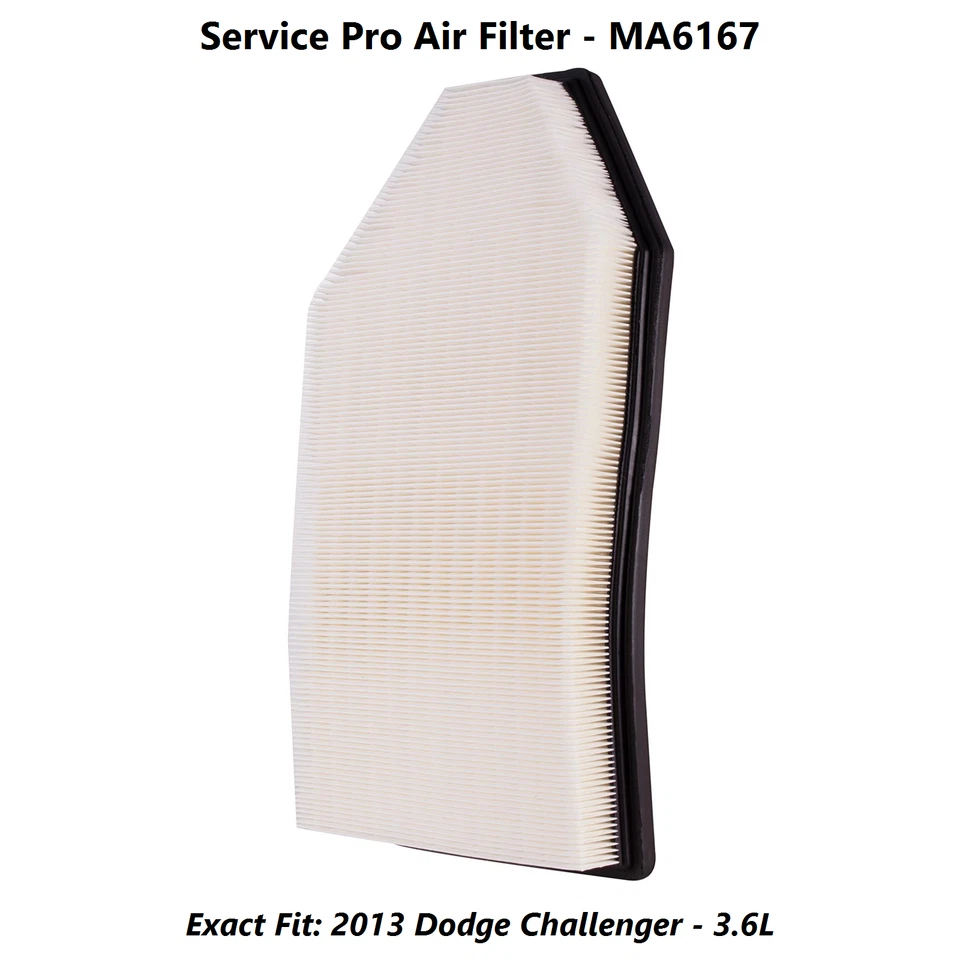2013 Dodge Challenger 3.6L Complete Air, Oil & Cabin Filter Kit (5W-20) - Image 4 of 4