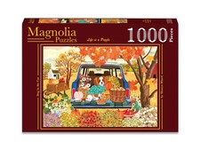 Dog in the Car 1000-Piece Fall Jigsaw Puzzle