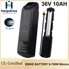 5PIN 36V ebike battery 36V 10Ah lithium Battery W/ USB Port for Bike 750W Motors