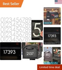 Classic 4" Die Cut Reflective Number Stickers - Durable Vinyl for Indoor/Outdoor