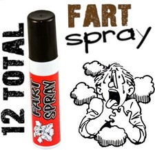 12 Liquid Fart Spray Cans - Stink Bomb Odor Gas Ass - gag prank joke 1 dozen