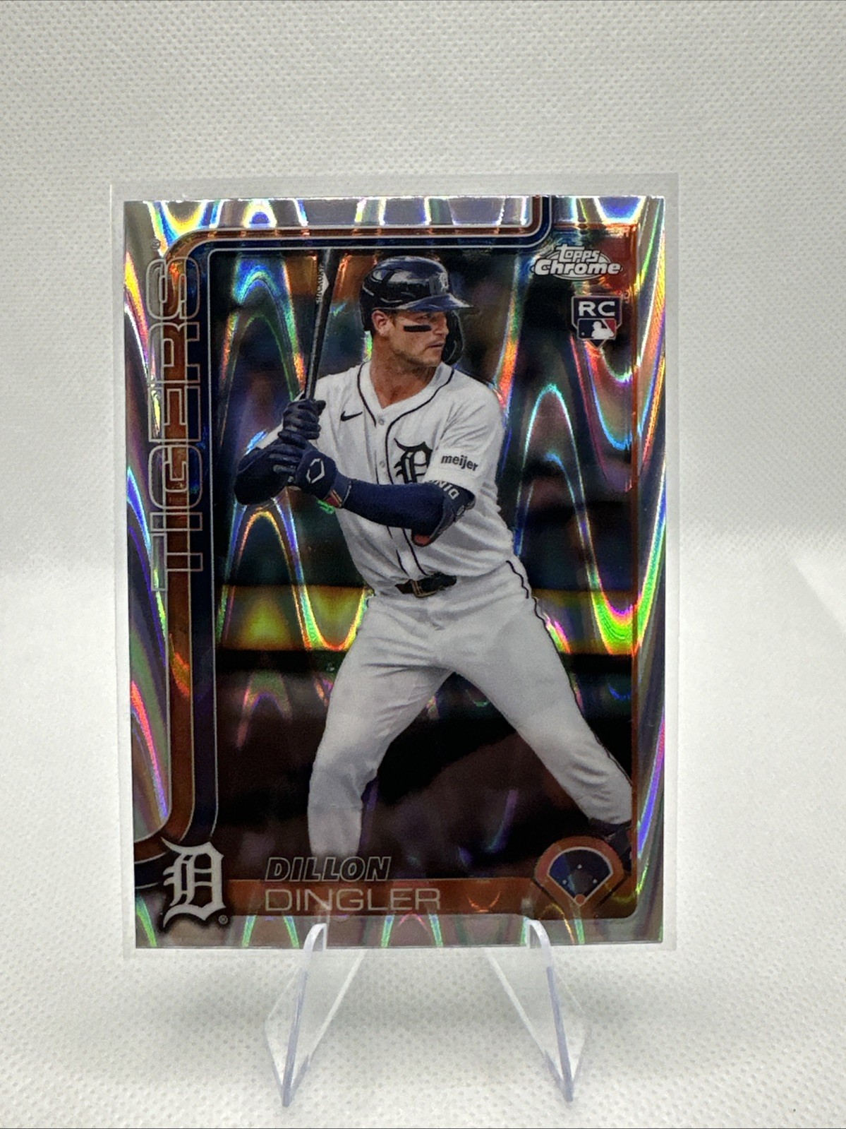 2025 Topps Chrome Dillon Dingler #274 Rookie Raywave Refractor  Tigers RC 🔥🔥🔥