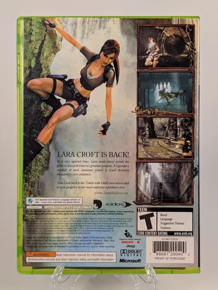 Tomb Raider: Legend (Microsoft Xbox 360, 2006) ➡️CIB  - Tested - Near Mint 📀! - Image 2 of 4