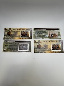 Lot of 4 U.S. Federal Duck Stamps/Migratory Bird Hunting & Conservation 07’-21’