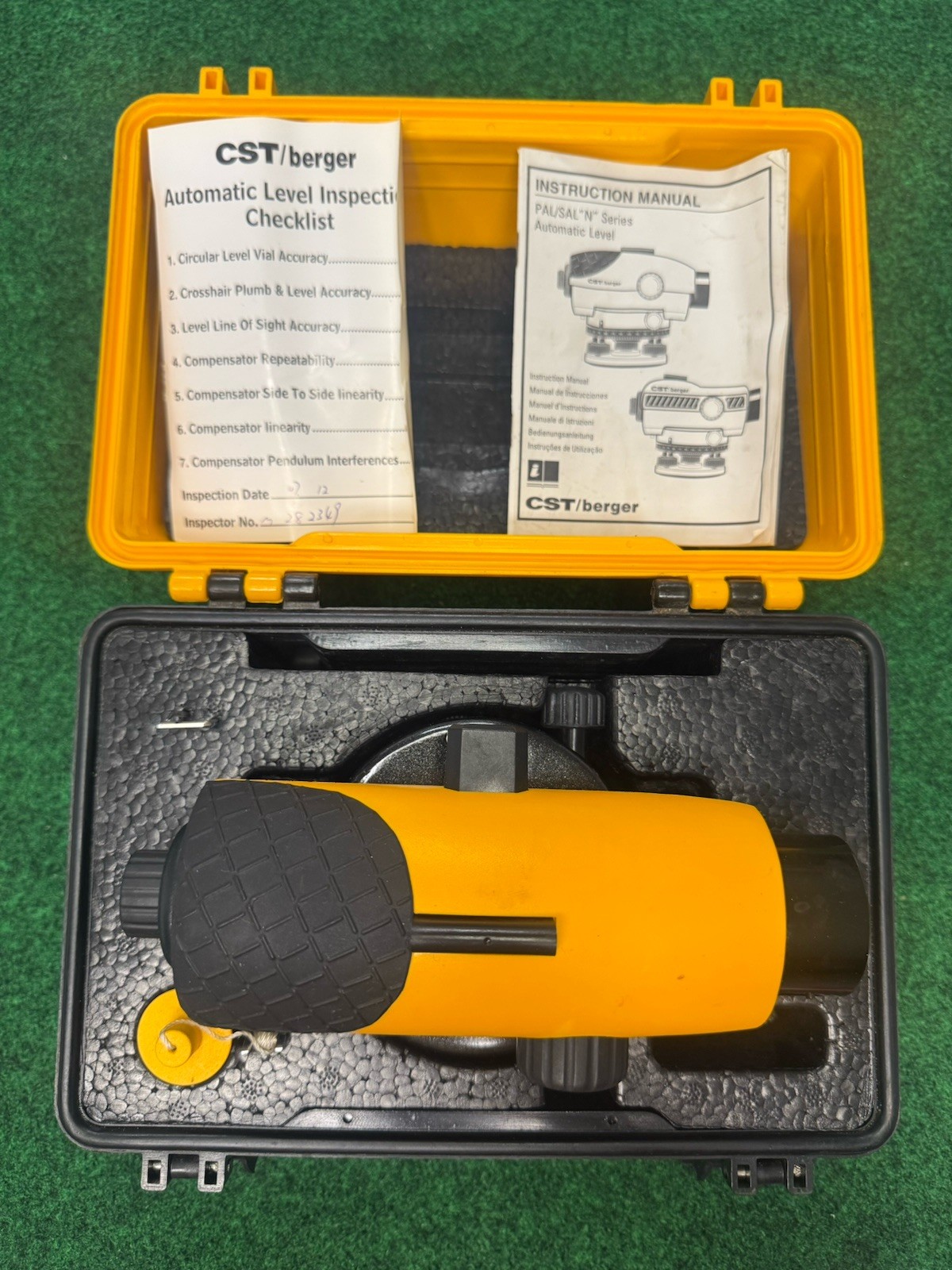 CST BERGER - 24X Zoom Transit Level Automatic Construction Level with Case EUC