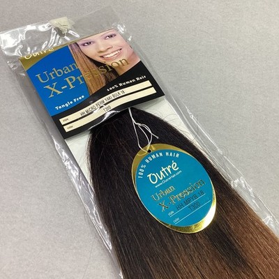 Outré Urban X-Pression 100% Human Hair Extensions T300 Color 18'' Micro Perm Yaki