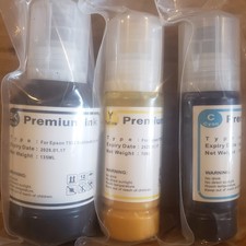 Premium Ink Refill Bottles T552 552 for Epson Ecotank ET-8500 ET-8550 Lot of 3