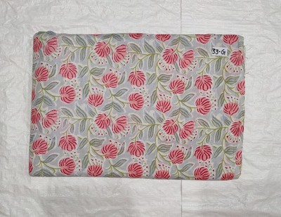 Indian Handmade Multi Floral Print Dressmaking, Sewing Running Fabric 7 Yard US