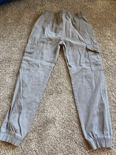 Gray Boys Cargo Joggers Size 12