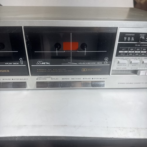 Vintage Fisher CR-W36 Stereo Double Cassette Deck Studio WORKS - Picture 3 of 14