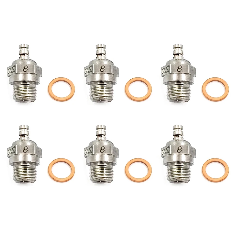 Metal Heavy Duty Medium For OS O.S. No.8 #8 Nitro Engine RC Airplane Glow Plug - Image 4 of 4