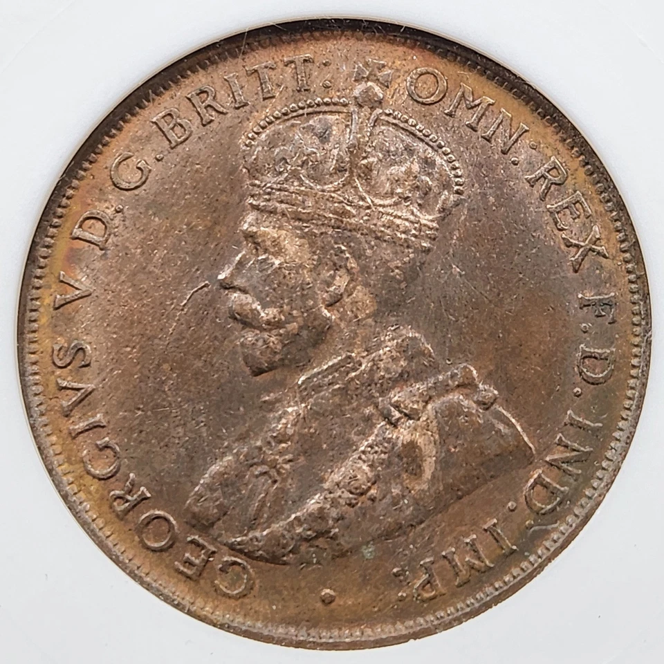 1926 Australia Penny | ANACS AU Details - Cleaned - NET EF40 Old Soapbox Holder - Image 2 of 3