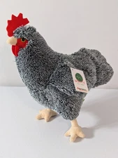 NWT Adore 12" Roxy the Grey Barred Rock Hen Chicken Plush posable feet #2030