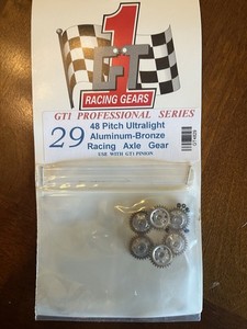 GT1 - 29 Tooth - 48 pitch - 1/8 axle -  1/24 Slot Car Gear (6 Gears)