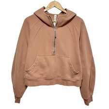 Lululemon Scuba Oversized Half-Zip Hoodie Womens XL/XXL Pink Clay Cotton Fleece