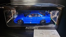 AUTOart 1/18 Nissan Skyline GT-R R34 Z-tune Bayside Blue Diecast Model Car